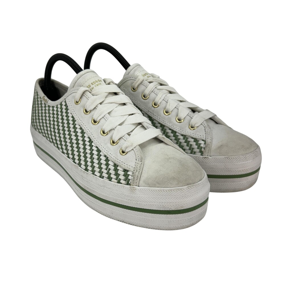 Keds x Kate Spade Shoes Womens Size 9 New York Triple Up Woven Platform Sneakers